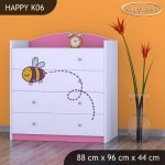 ZALOGA - Komoda Čebelica Pink